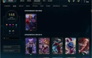 Conta Lol - Ex Platina 4 todos os champ