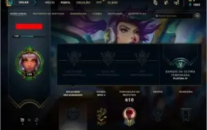 Conta Lol - Ex Platina 4 todos os champ