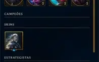 Conta Lol lvl 231, 120 Skins, +14 mil EA, +700 RP