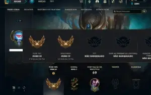 Ouro 4 com 50 Champs e 24 Skins