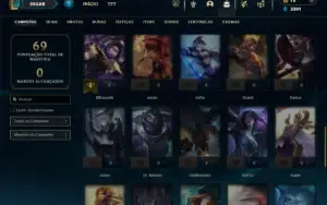 Ouro 4 com 50 Champs e 24 Skins
