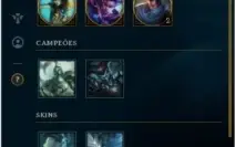 CONTA COM 84 CHAMPS 22 SKINS