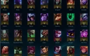 CONTA COM 84 CHAMPS 22 SKINS
