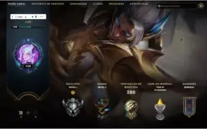 CONTA LOL 3 SKINS PRESTIGIO + 3 ULTIMATE + 15K DE RP