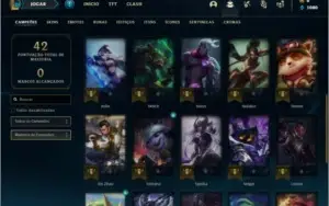 Conta platina 2 Sem email verificado 3 skins e 30 champs