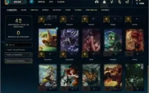 Conta platina 2 Sem email verificado 3 skins e 30 champs