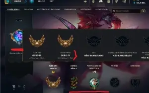 Conta League of Legends GOLD IV+EA+Skins