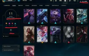 Conta League of Legends GOLD IV+EA+Skins