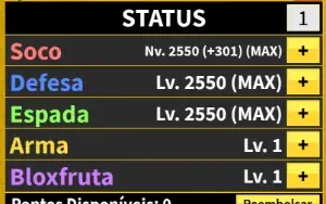 Roblox - Blox Fruits Conta Level 2550 Max Barato