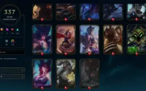 conta LoL e VALORANT com 337 skins, lvl 550, acesso completo
