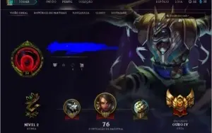 Conta league of legend Gold 4