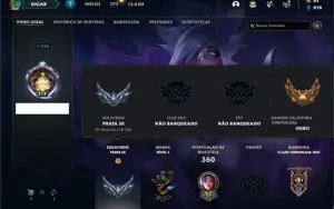 Conta prata 3 com 54 Skins e 99 Champs