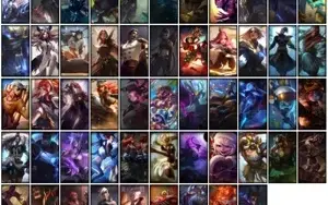 Conta prata 3 com 54 Skins e 99 Champs