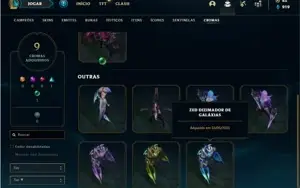 Conta prata 3 com 54 Skins e 99 Champs