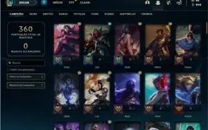 Conta prata 3 com 54 Skins e 99 Champs