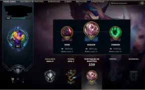 Conta Lol Prata IV
