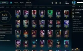 Conta LOL Plat 1 (ex D3) - 128 Skins - PROMOÇÃO RELÂMPAGO