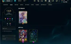 Ouro 3 com 100 Champs e 160 Skins + Urfwick
