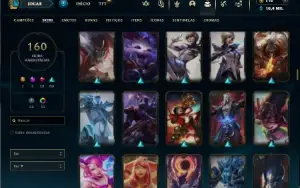 Ouro 3 com 100 Champs e 160 Skins + Urfwick