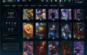 Ouro 3 com 100 Champs e 160 Skins + Urfwick