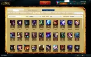 Conta Prata 2 Quase todos Champions e muita skin