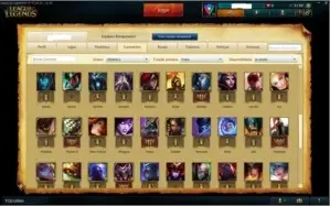 Conta Prata 2 Quase todos Champions e muita skin