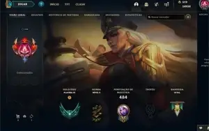 Conta platina 4 todos os champs e 382 skins