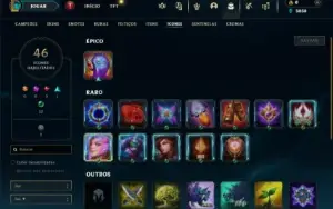 Unranked com 30 Champs e 6 Skins ( EX BRONZE )