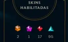 CONTA D1 FULL CHAMPS CRIADA DA SEASON 3 277 SKINS