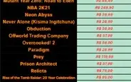 conta da epic games avaliada em 4.449,67