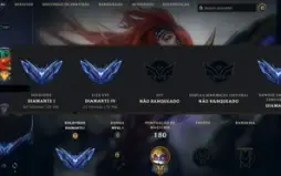 Conta LOL Nível 201, DI soloq e D4 flex, 119 champs 47 skins