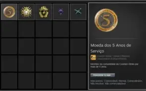 Conta CS GO 1000 horas - 3 Medalhas - PRIME