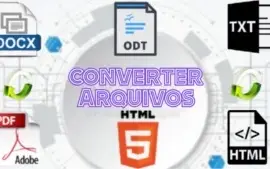 CONVERTO ARQUIVOS PDF, DOCX, TXT, RTF, ODT, HTML E HTML5