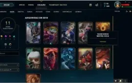 Conta league of legends 11 skins e 43 campeões