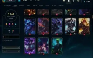 Conta Ouro II COM TODOS OS CAMPEOS E 164 SKINS