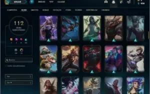 Conta prata 1 com 97 champs e 112 skins ( MAIN SUP )