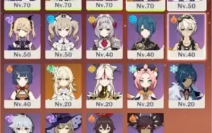 venti, keqing, qiqi e mona c2 (orgulho celestial arma t5)