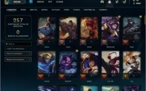 Conta ouro 2 com 95 champs e 56 skins