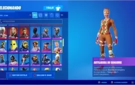 CONTA FORTNITE RARA COM CAVALEIRO NEGRO, IKONIK E MINTY