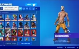 CONTA FORTNITE RARA COM CAVALEIRO NEGRO, IKONIK E MINTY