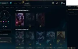 Conta com skin Sivir lua sangrenta + croma verde (Raro)