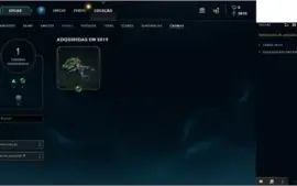 Conta com skin Sivir lua sangrenta + croma verde (Raro)