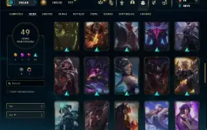 Unranked com 80 Champs e 49 Skins