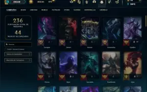 Unranked com 80 Champs e 49 Skins