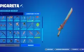 Conta Fortnite com skin rara da season 2 e diversas skins