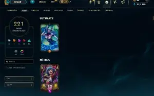 Diamante 3 com TODOS os champs e 221 Skins ( MAIN MID )