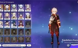 Conta genshin ar53 com Kazuha, Ganyu, Nilou e Keqing c1
