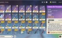 Conta Genshin AR 33- Jean + varios 4 estrelas
