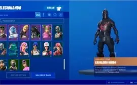 CONTA FORTNITE TODAS AS TEMPORADAS COM CAVALHEIRO NEGRO PC