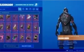 CONTA FORTNITE TODAS AS TEMPORADAS COM CAVALHEIRO NEGRO PC